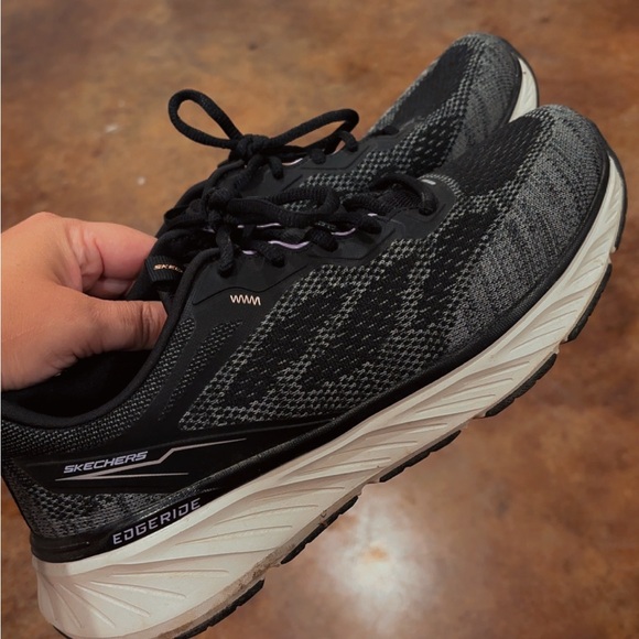 Skechers EdgeRide Black and Gray Running Shoes - Picture 4 of 4
